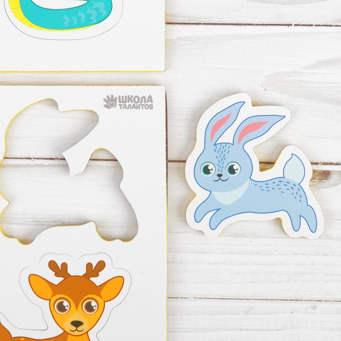 Магниты мягкие "Лесные животные", набор 12 шт.