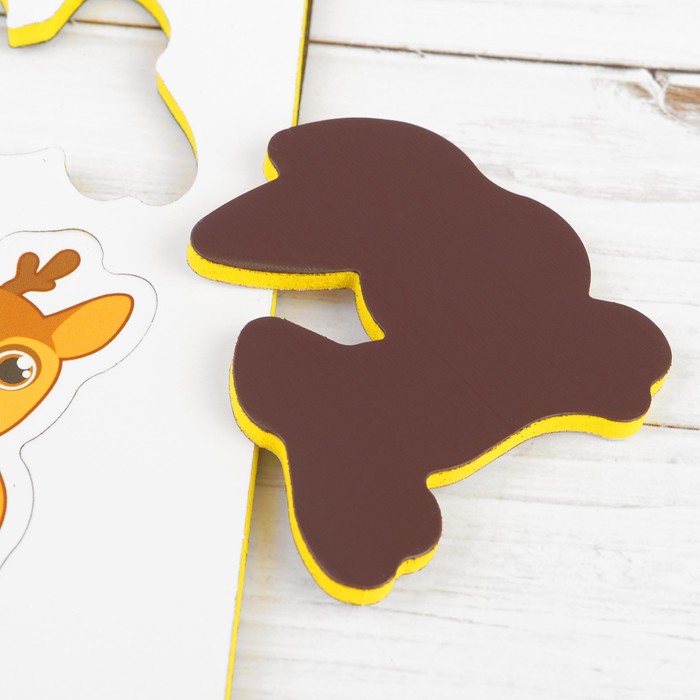 Магниты мягкие "Лесные животные", набор 12 шт.