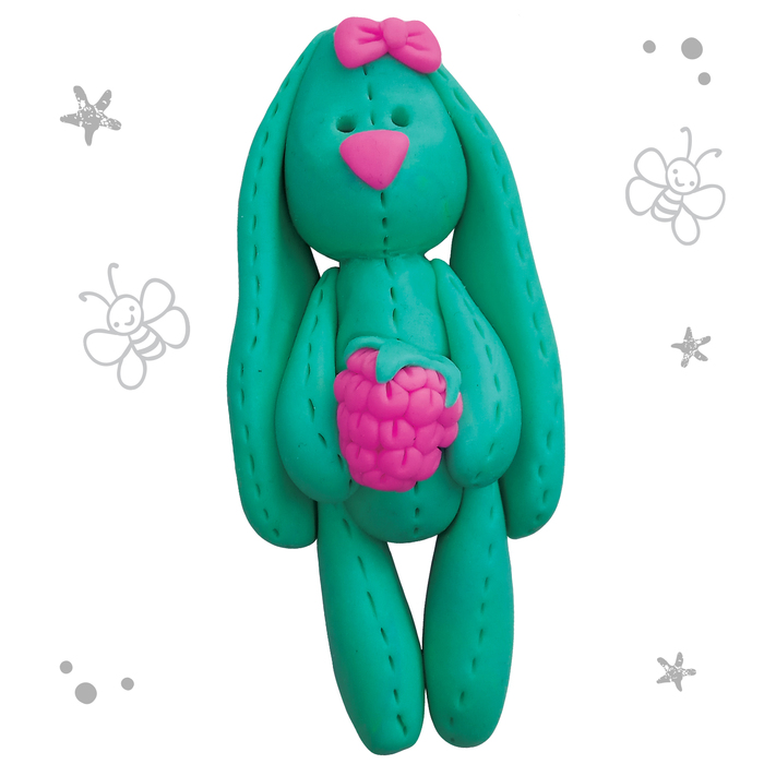 Брошь из полимерной глины своими руками &quot;Зайка&quot;