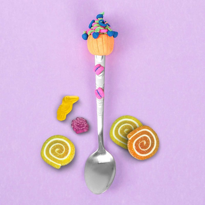 Набор для декора ложки полимерной глиной "Сладости"