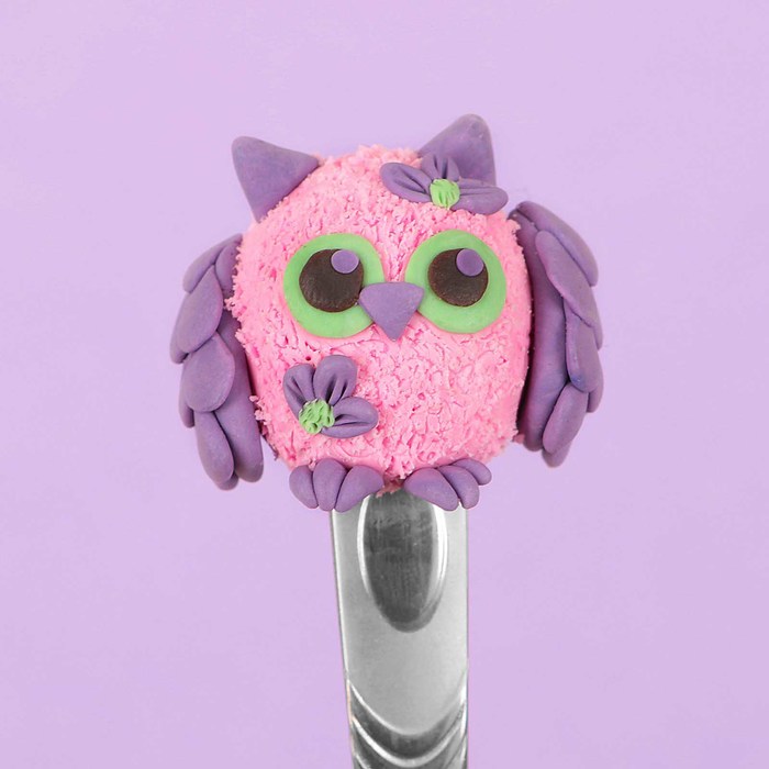 Набор для декора ложки полимерной глиной "Сова"