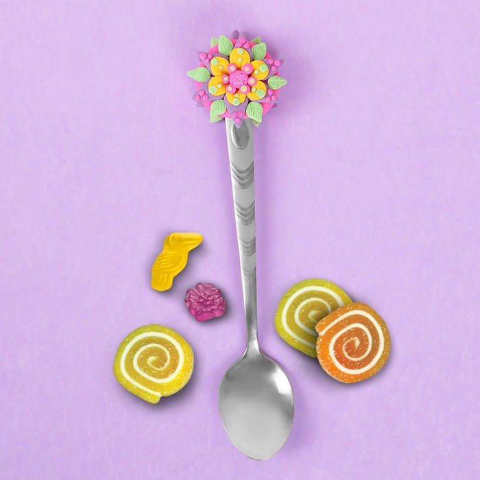 Набор для декора ложки полимерной глиной "Цветок"