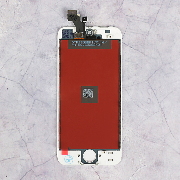 Дисплей для iPhone 5 + тачскрин белый с рамкой, качество AAA+