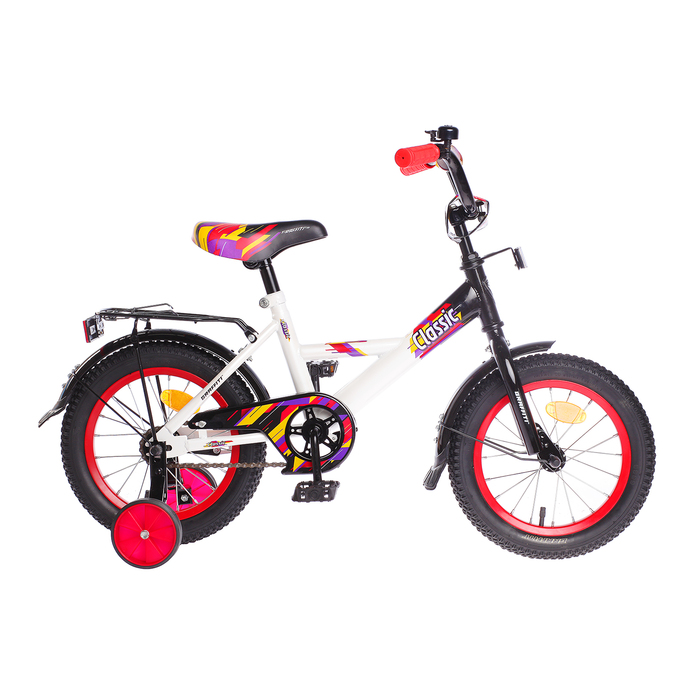 Велосипед 14" Graffiti Classic RUS, цвет белый/чёрный