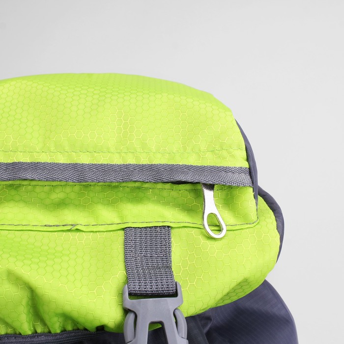 Рюкзак турист Экстрим, 38*20*70, отд на молнии, 5 н/карманов, усил спинка, серый/зелёный