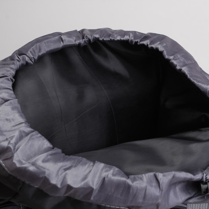 Рюкзак турист Тур, 38*22*70/82, трансф, отд на молнии, 7 н/карманов, усил спинка, чёрн/синий