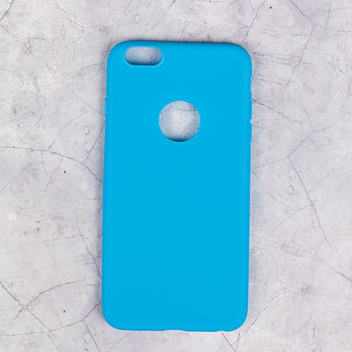 Накладка силиконовая для iPhone 6 Plus, светло-синяя