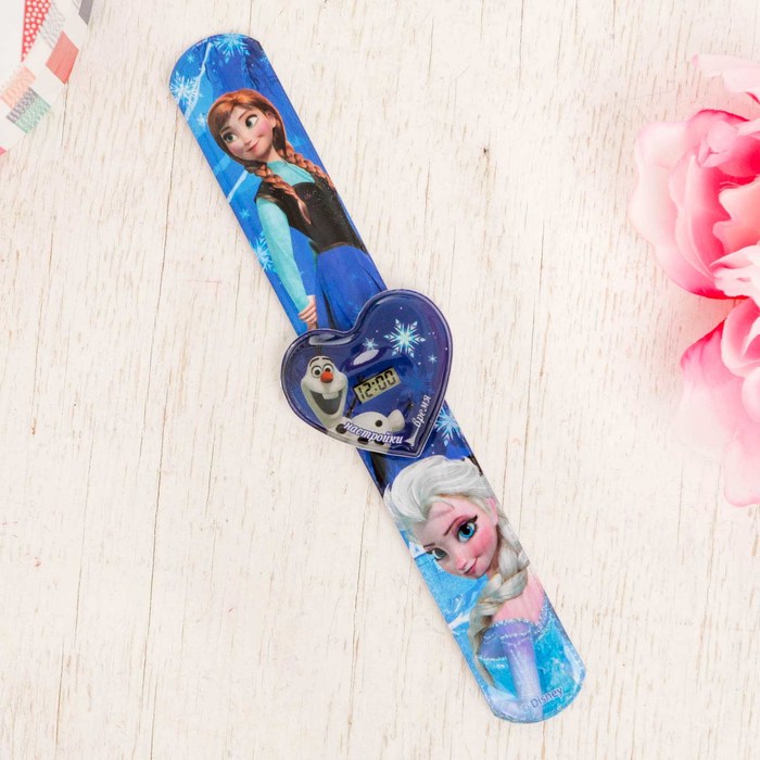 Подарочный набор "Анна и Эльза" часы + кошелек, Холодное сердце