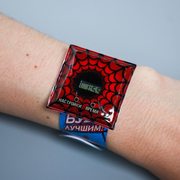 Подарочный набор "Будь лучшим!" часы + кошелек, Человек-паук