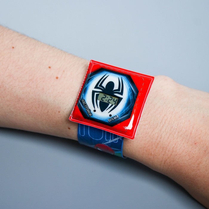 Подарочный набор "Круче всех" часы + кошелек, Человек-паук