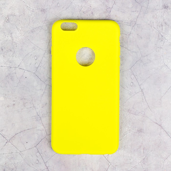 Накладка силиконовая для iPhone 6 Plus, желтая
