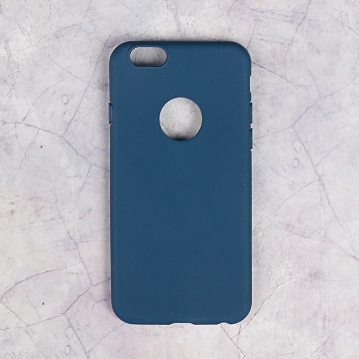 Накладка силиконовая для iPhone 6/6S, темно-синяя