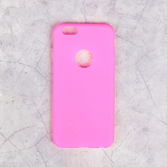 Накладка силиконовая для iPhone 6/6S, розовая