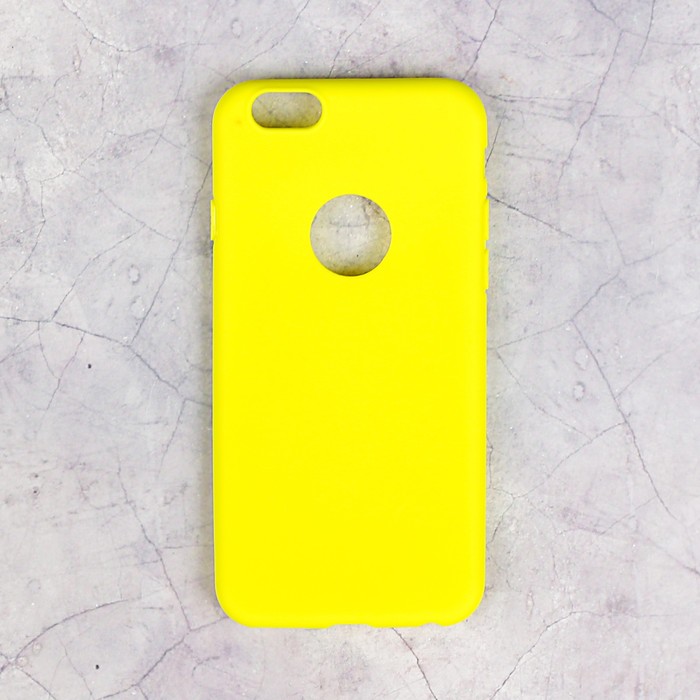 Накладка силиконовая для iPhone 6/6S, желтая