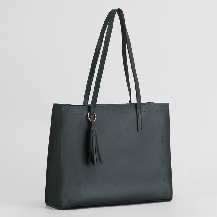 Сумка женская, отдел на молнии, цвет зелёный