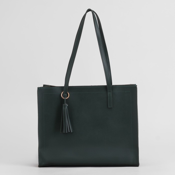 Сумка женская, отдел на молнии, цвет зелёный