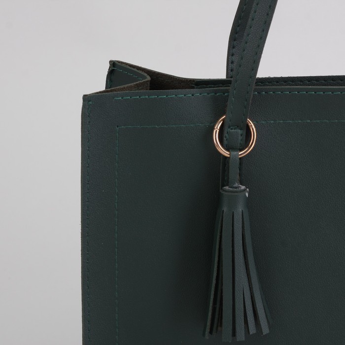 Сумка женская, отдел на молнии, цвет зелёный