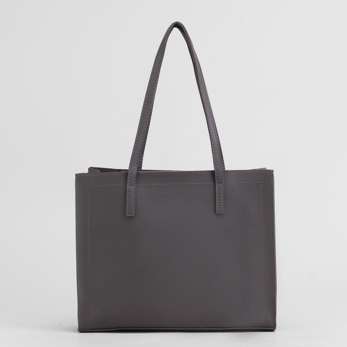 Сумка женская, отдел на молнии, цвет серый