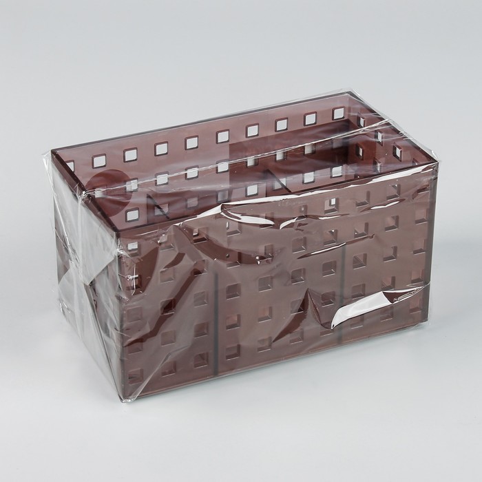 Органайзер для хранения косметических принадлежностей "Перфорация", 3 секции, цвет МИКС