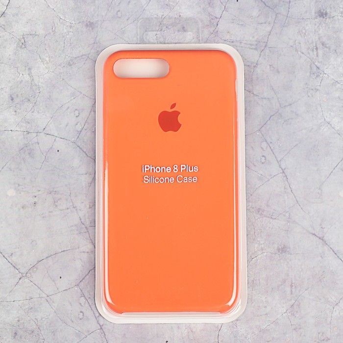 Чехол Apple Silicone Case для iPhone 7/8 Plus, оранжевый