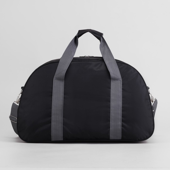 Сумка спорт Атлет, 46*16*28, отдел на молнии, н/карман, длинн ремень, чёрный/ярко-синий