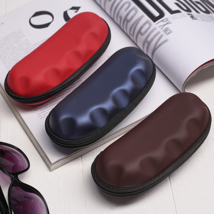 Футляр для очков, отдел на молнии, МИКС