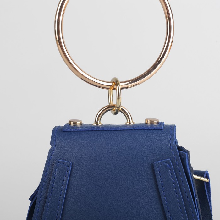 Сумка детская, отдел на клапане, регулируемый ремешок, цвет синий