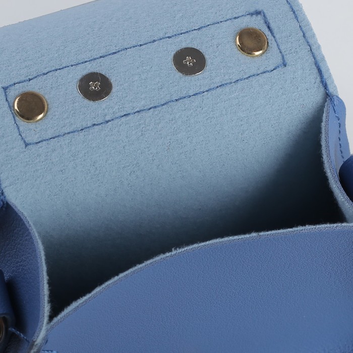 Сумка детская, отдел на клапане, регулируемый ремешок, цвет голубой