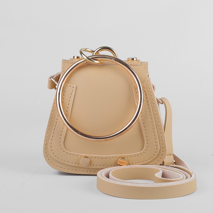 Сумка детская, отдел на клапане, регулируемый ремешок, цвет бежевый