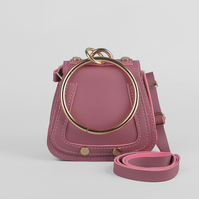 Сумка детская, отдел на клапане, регулируемый ремешок, цвет пудра