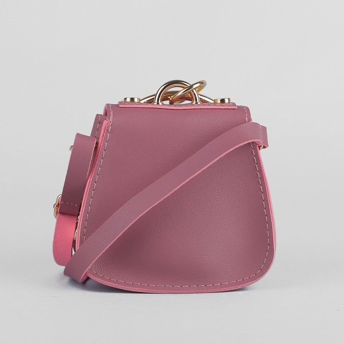 Сумка детская, отдел на клапане, регулируемый ремешок, цвет пудра