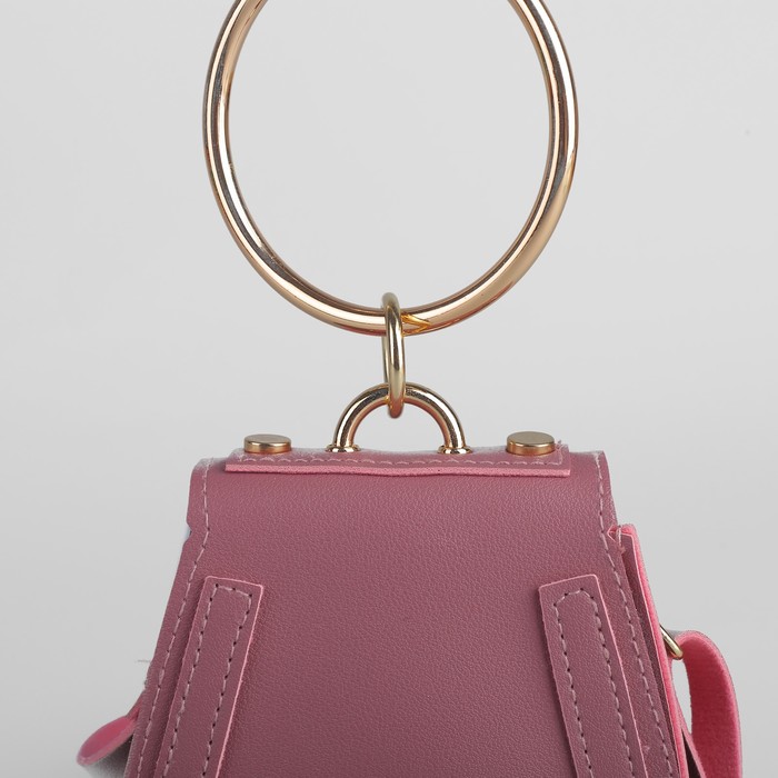 Сумка детская, отдел на клапане, регулируемый ремешок, цвет пудра