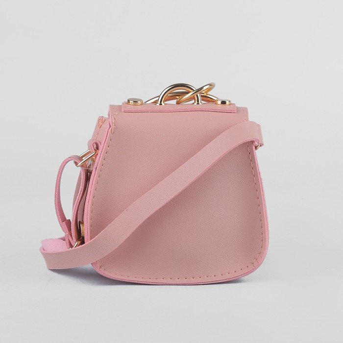 Сумка детская, отдел на клапане, регулируемый ремешок, цвет розовый