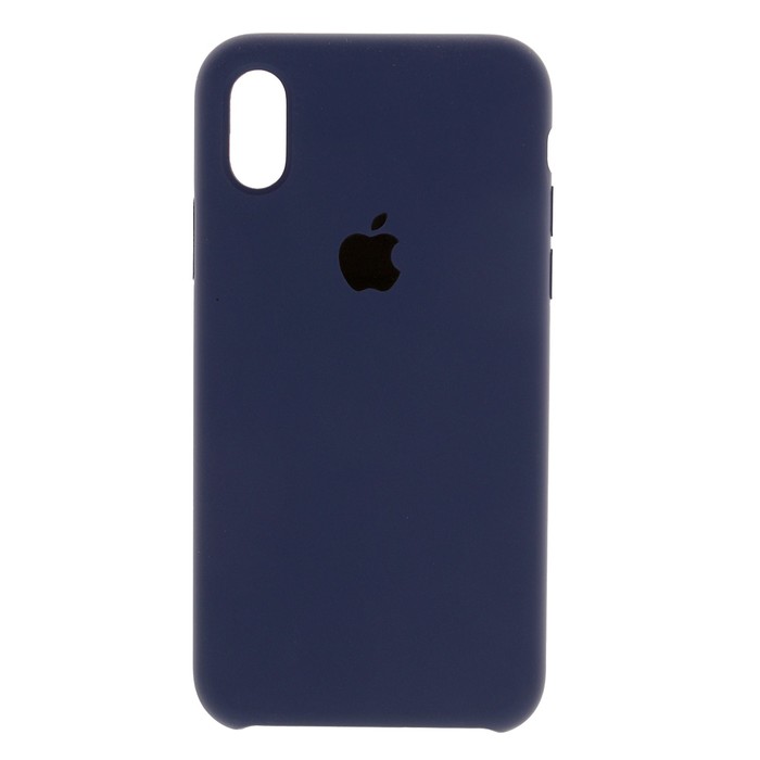Чехол Apple Silicone Case для iPhone X, темно-синий