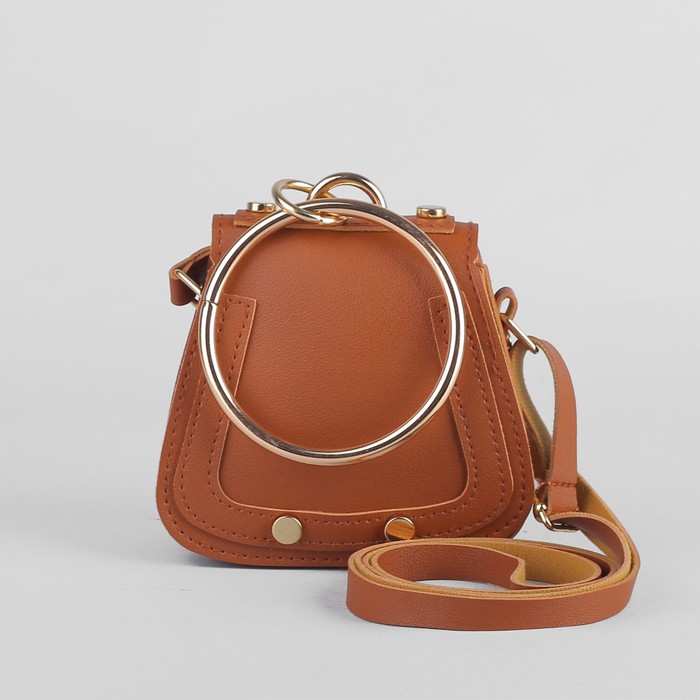 Сумка детская, отдел на клапане, регулируемый ремешок, цвет коричневый