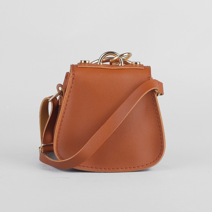 Сумка детская, отдел на клапане, регулируемый ремешок, цвет коричневый