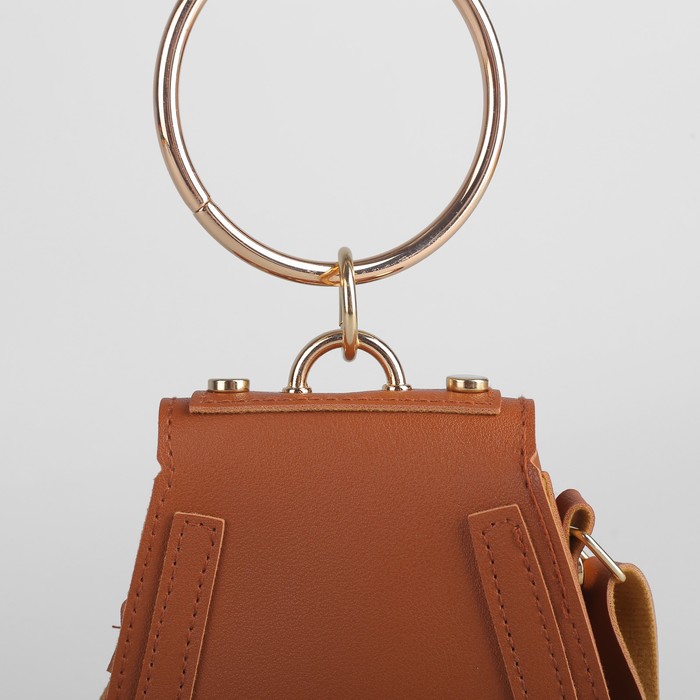 Сумка детская, отдел на клапане, регулируемый ремешок, цвет коричневый