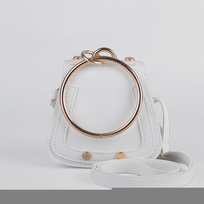 Сумка детская, отдел на клапане, регулируемый ремешок, цвет белый