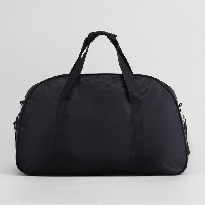 Сумка спорт Sports, 54*19*32, отдел на молнии, н/карман, длинн ремень, чёрный/т-синий