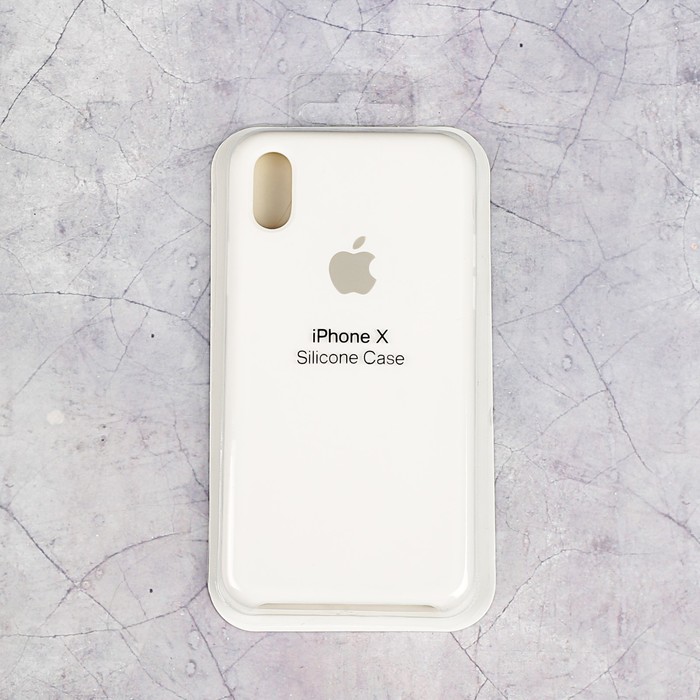 Чехол Apple Silicone Case для iPhone X, белый