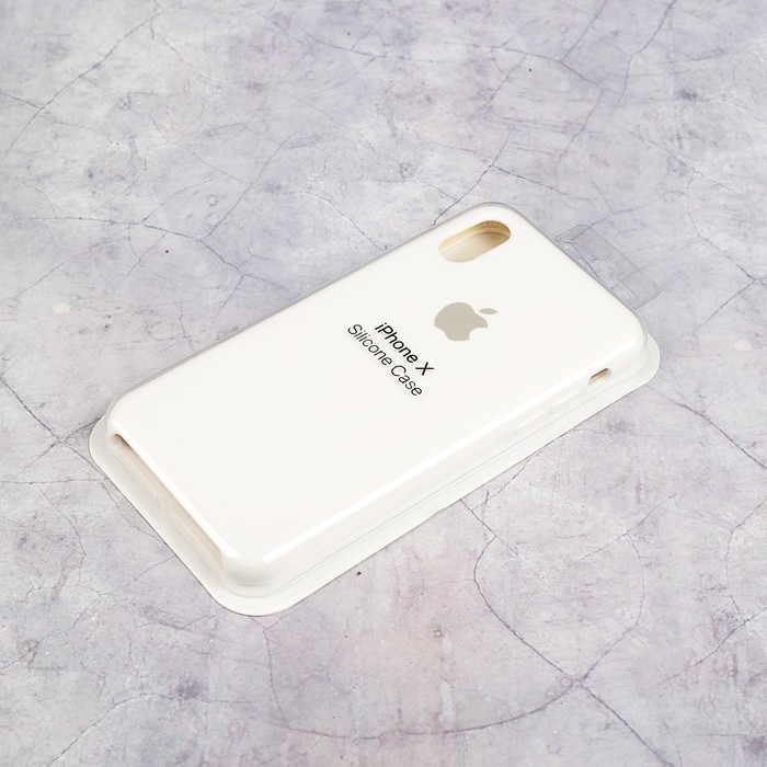 Чехол Apple Silicone Case для iPhone X, белый