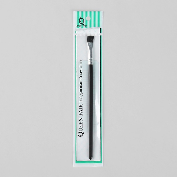 Кисть для макияжа универсальная, прямая, натуральный волос, 17см