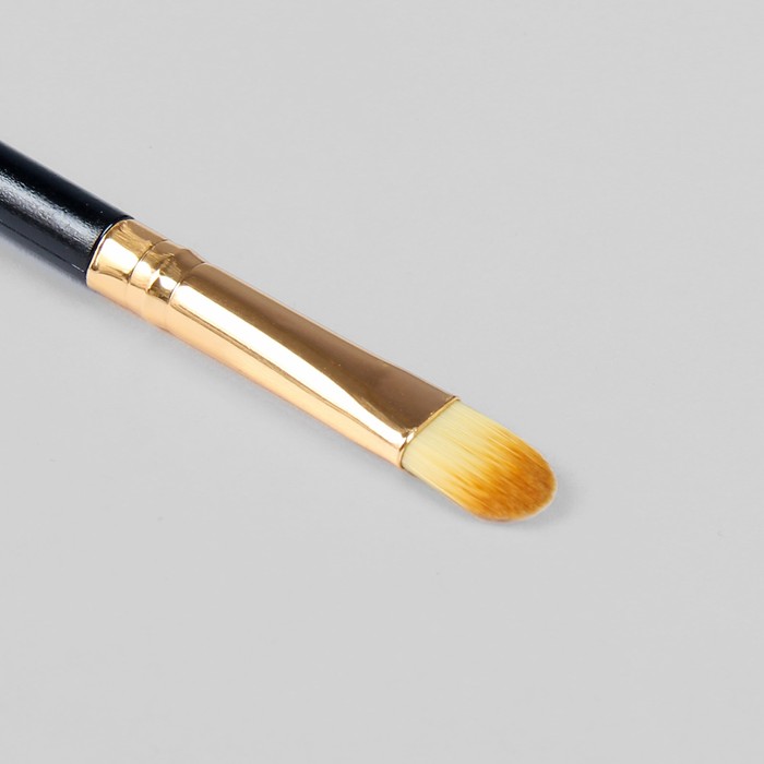 Кисть для макияжа/бровей и ресниц, двусторонняя, цвет чёрный