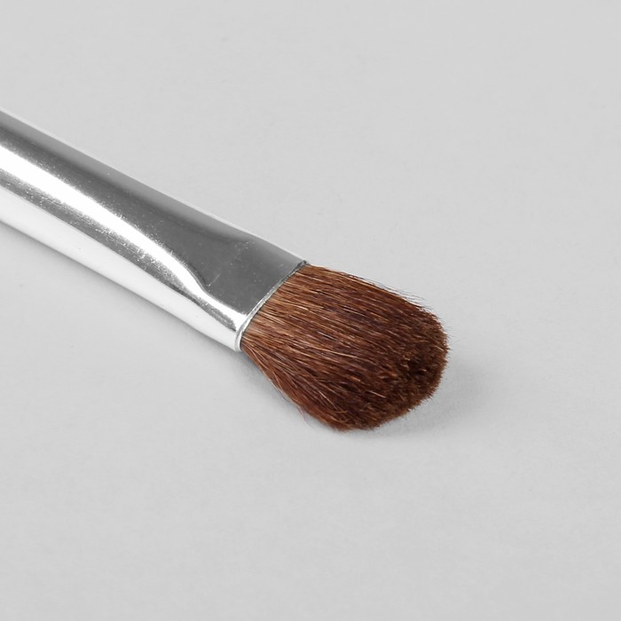 Кисть для макияжа универсальная, скруглённая, натуральный волос, цвет чёрный