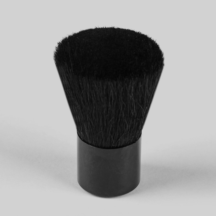 Кисть для макияжа/пудры и румян "Кабуки", натуральный волос, цвет МИКС