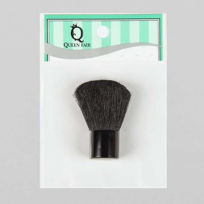 Кисть для макияжа/пудры и румян "Кабуки", натуральный волос, цвет МИКС