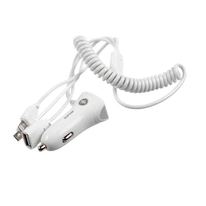 Зарядное устройство IPHONE, MicroUSB, USB, белый