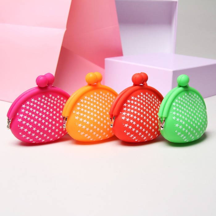 Кошелёк женский, отдел на фермуаре, МИКС