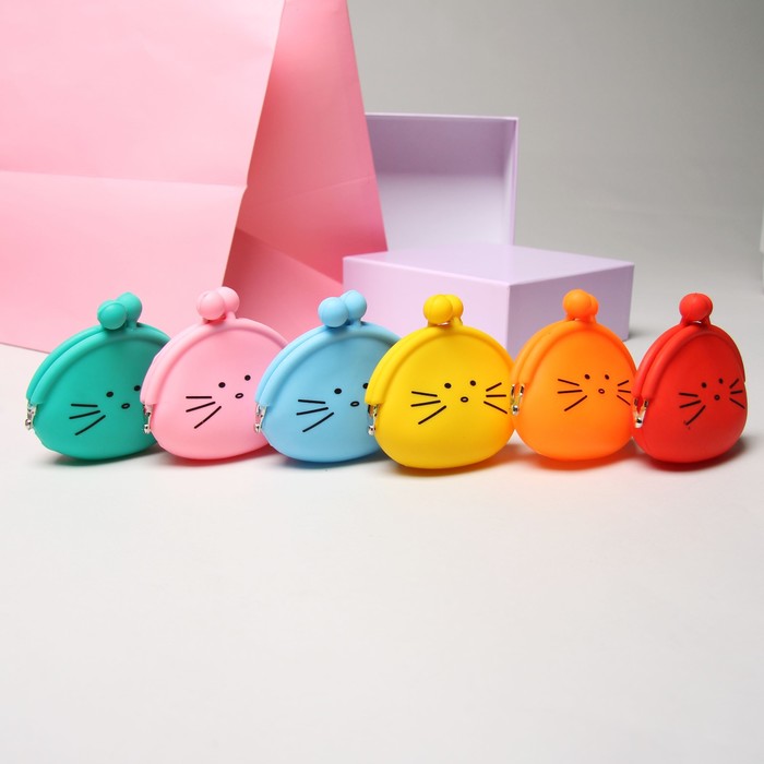 Кошелёк женский, отдел на фермуаре, МИКС