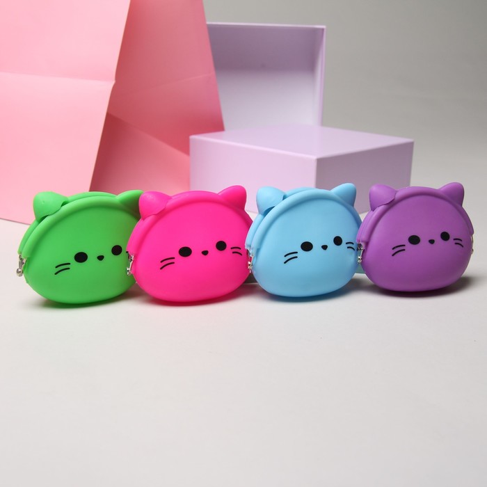 Кошелёк женский, отдел на фермуаре, МИКС